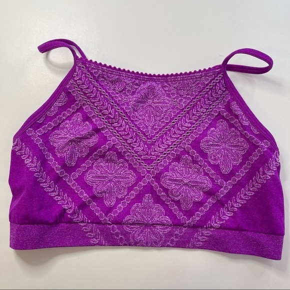 Other - Seamless bralette low impact sports bra purple women's size XS/S